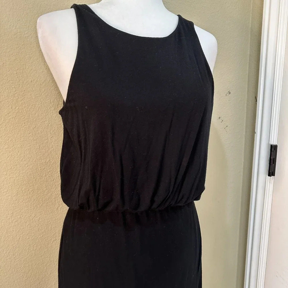 NORDSTROM Bobeau Drape Front Knit Tank Midi Dress - medium - Picture 4 of 11